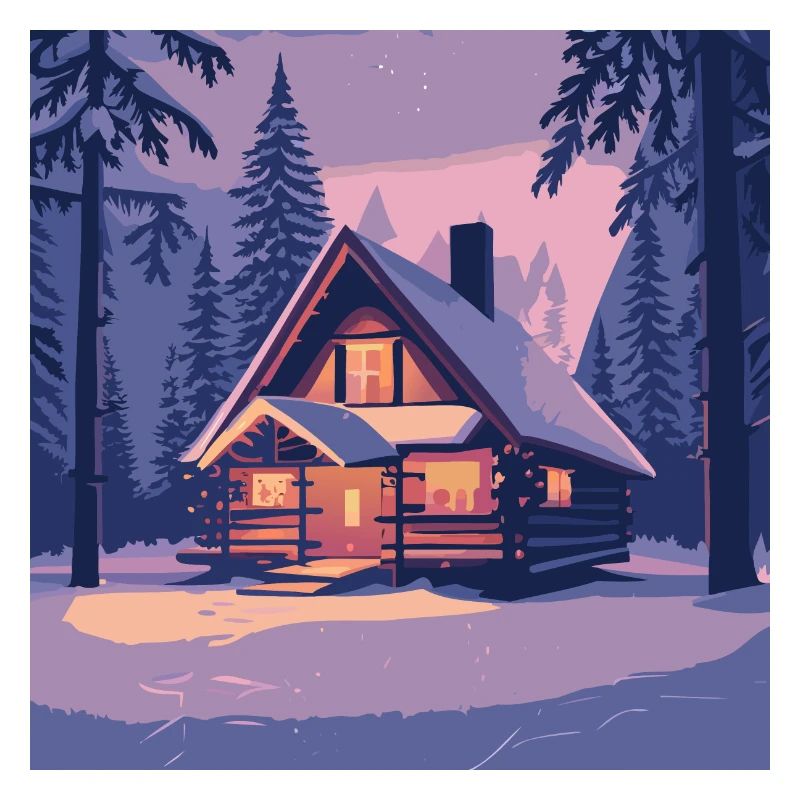 Hütte im Wald