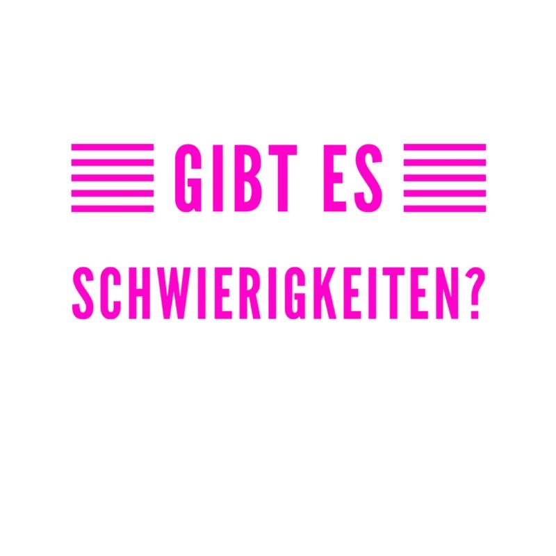 gibt es Probleme?