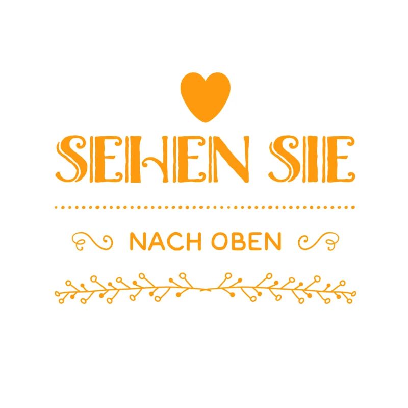 nach oben kucken