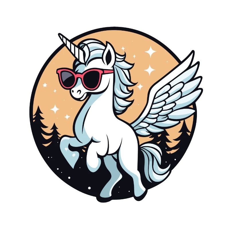 Pegasus Sonnenbrille Zeichnung