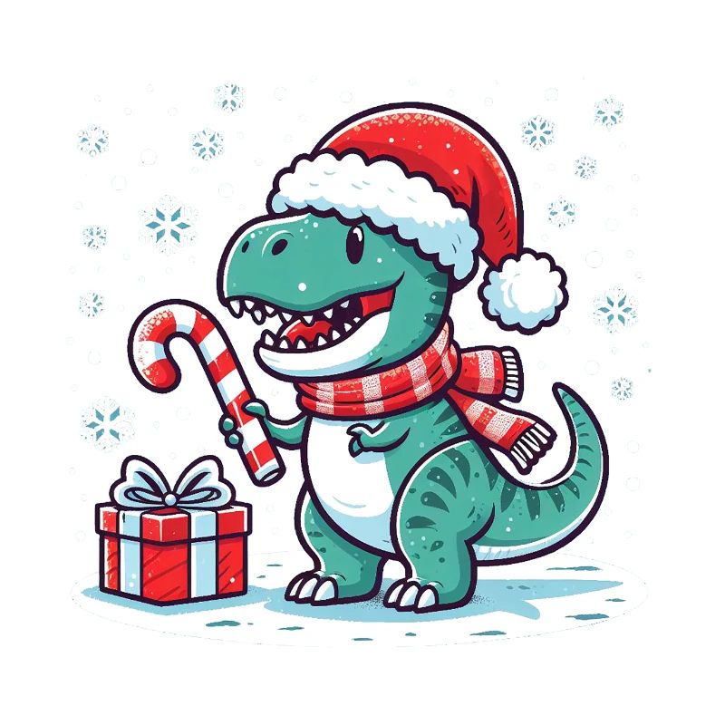 Weihnachtlicher T-Rex