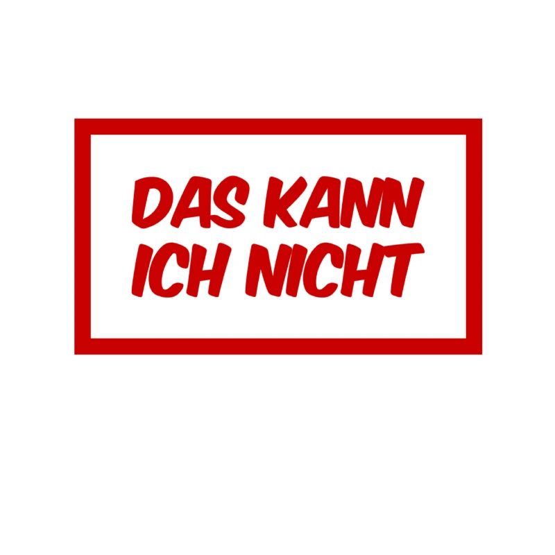 ich bin dazu unfähig
