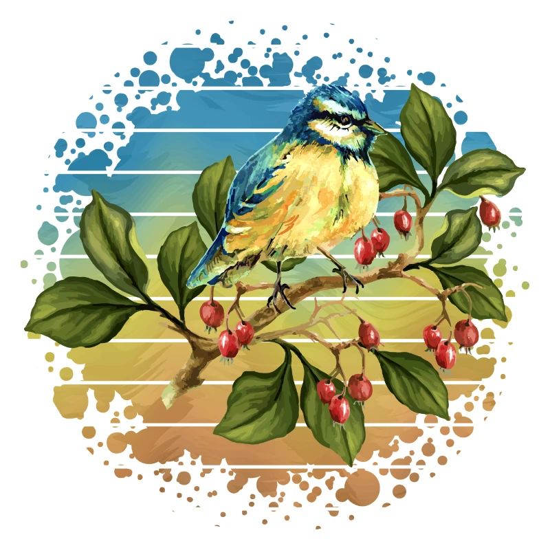 Bunter Vogel