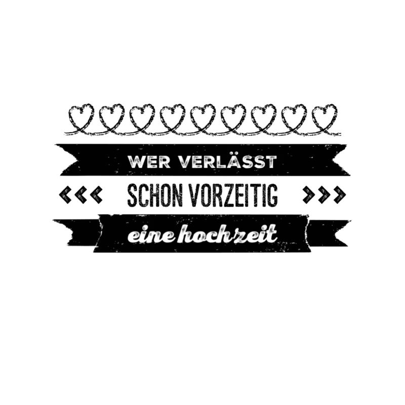 eine Hochzeit verlassen