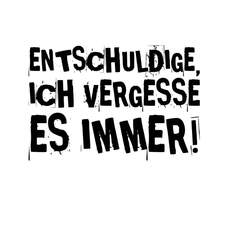 ich bin vergesslich