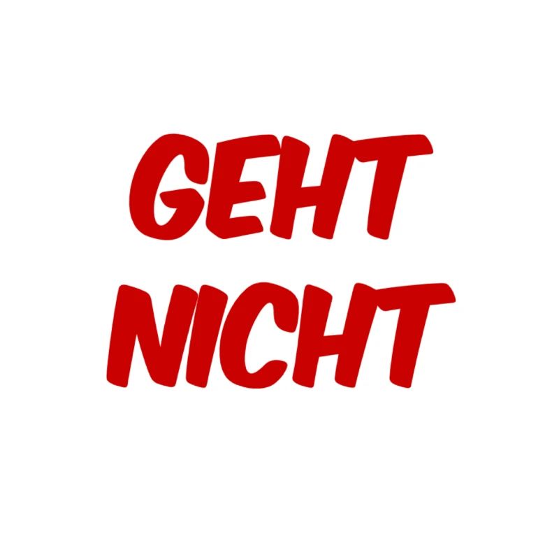 ich kann nicht