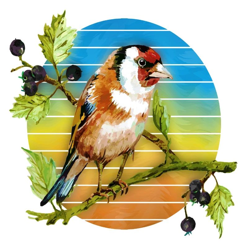 Bunter Vogel