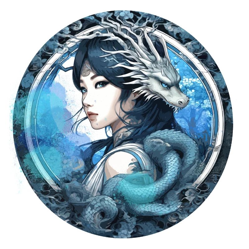 anime,frau,drache,asiatin,graffiti,manga