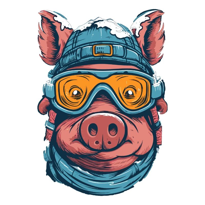 Schwein Brille