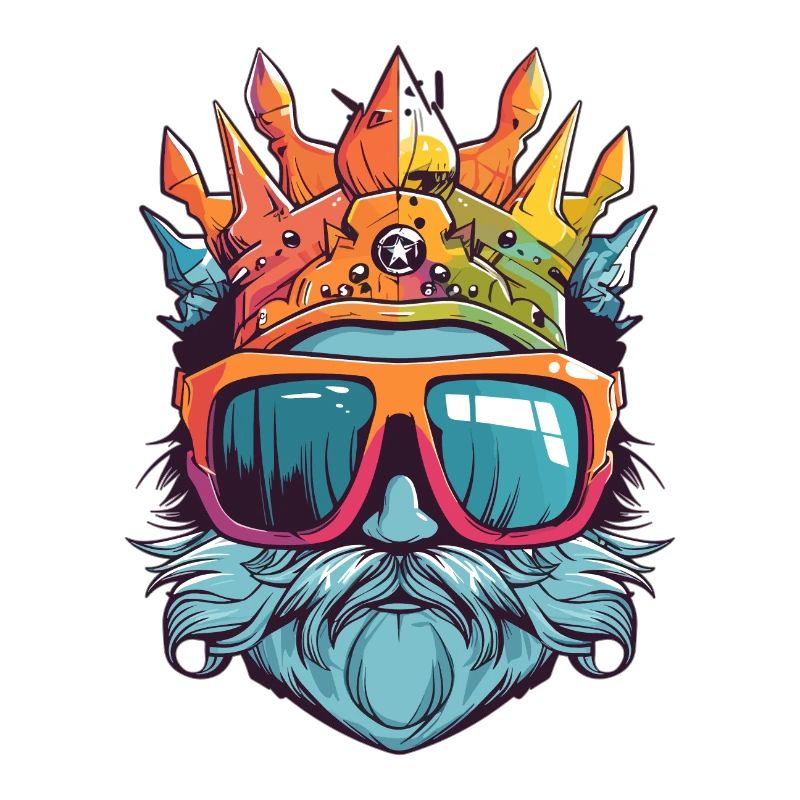 Mann König Brille