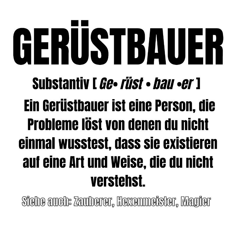 GERÜSTBAU Text