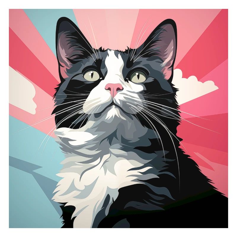 Smoking-Katze. Smoking-Katze