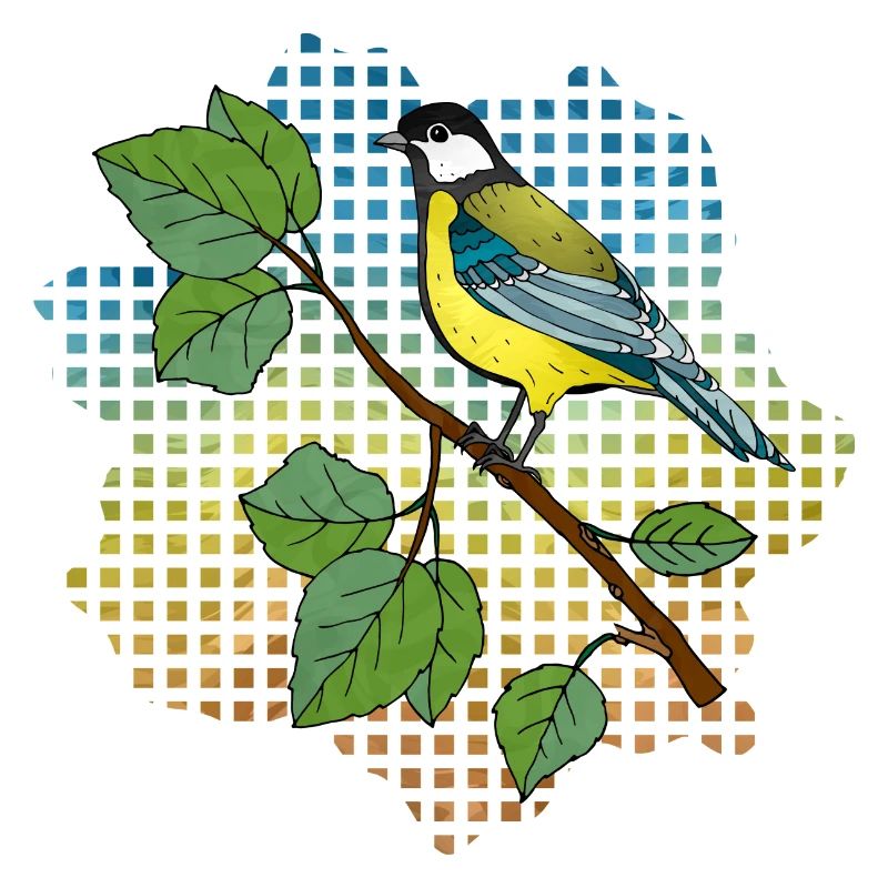 Bunter Vogel