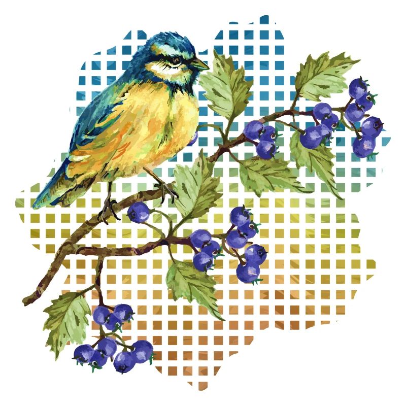 Bunter Vogel