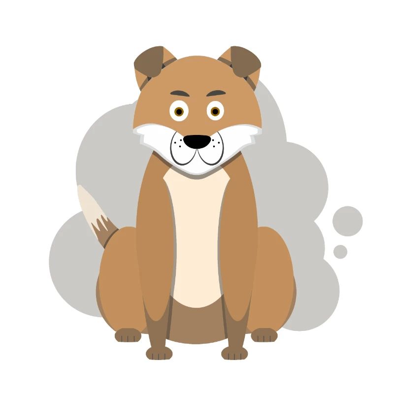 Cartoon Hund Splash