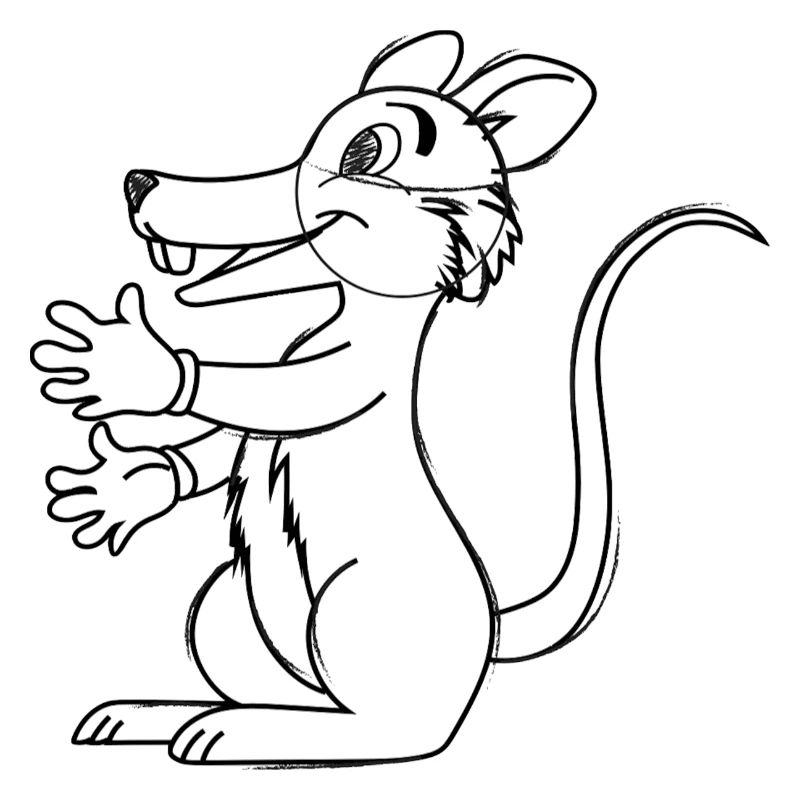 Karikatur-Maus
