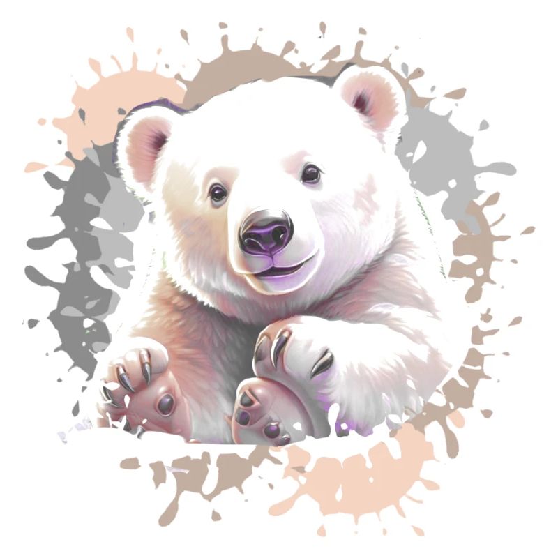 Eisbär, Bär, Babyeisbär,beige