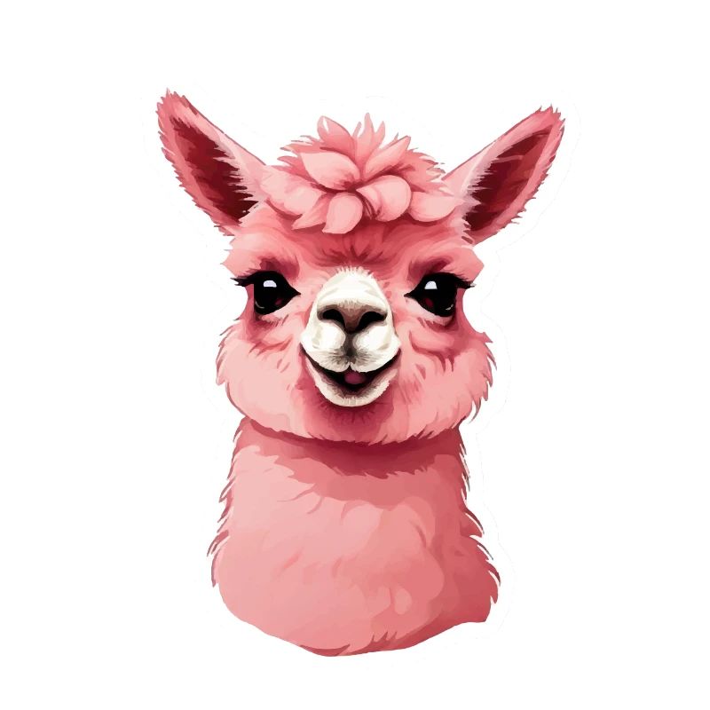 Lama lustieg freundlich
