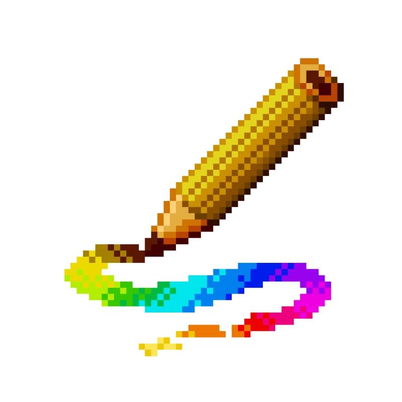 Regenbogen-Bleistift-Farb-Aktzeichnungsillustration