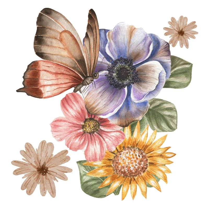 BLUMEN & SCHMETTERLING