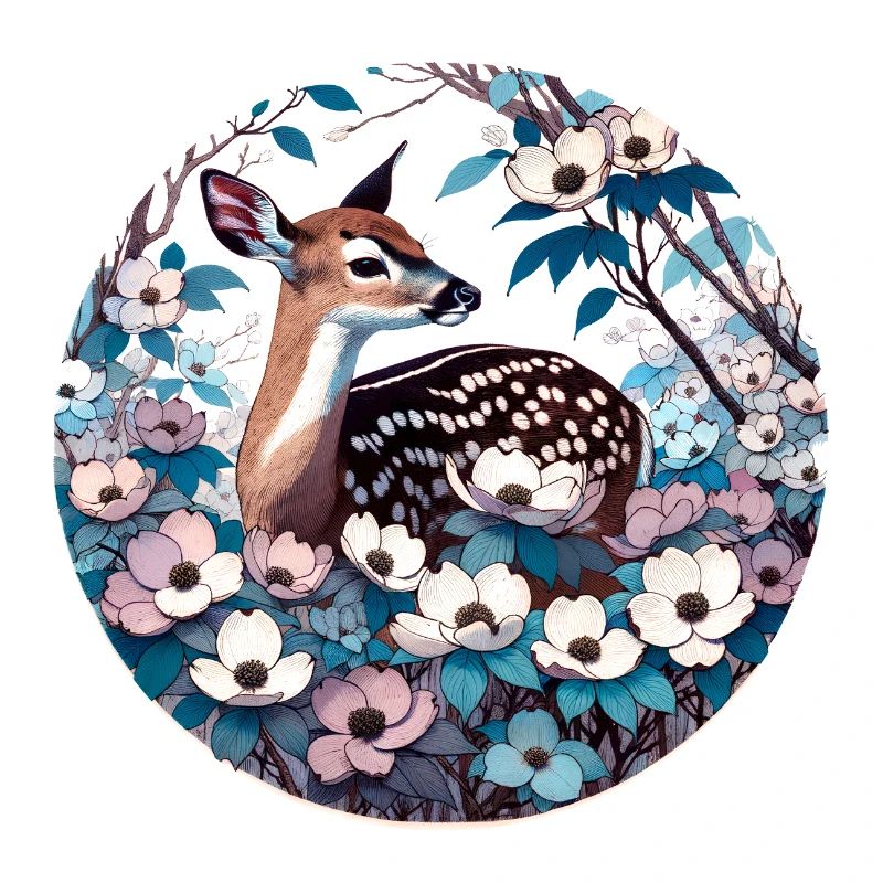 Rehkitz im Hartriegel