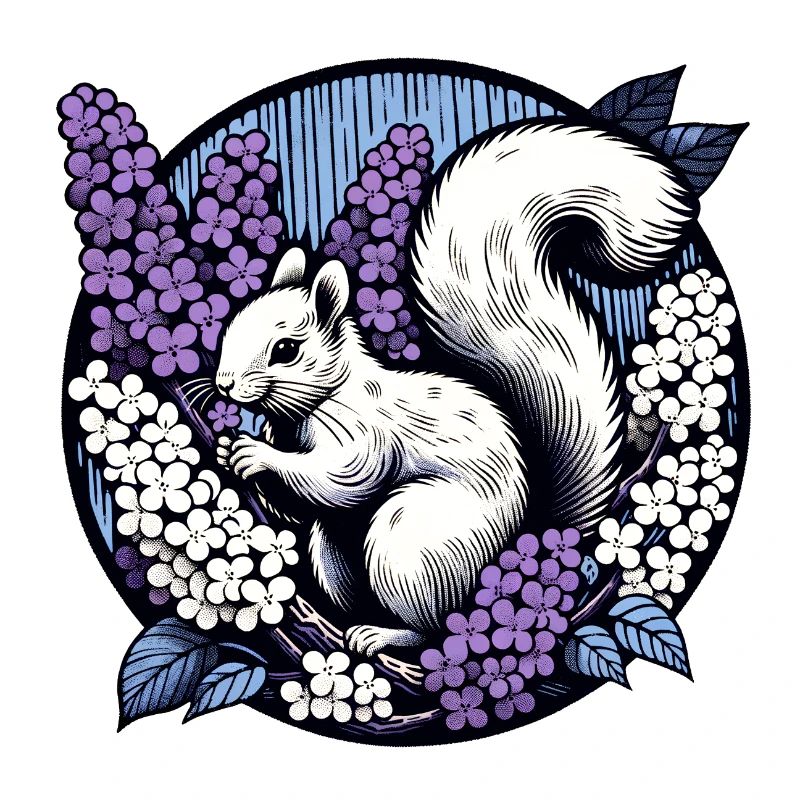 Flieder-Eichhörnchen