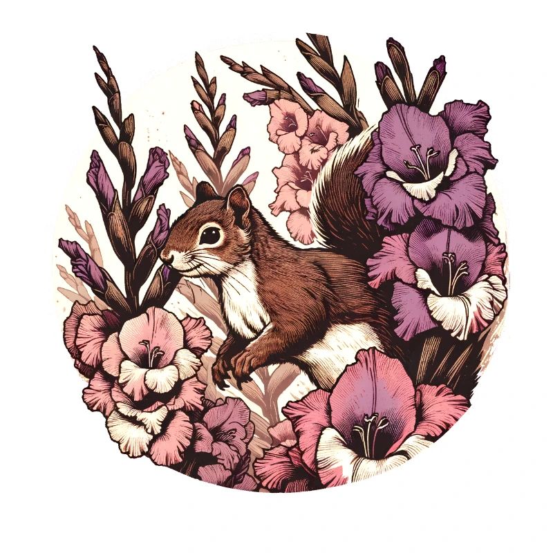 Gladiolen-Eichhörnchen