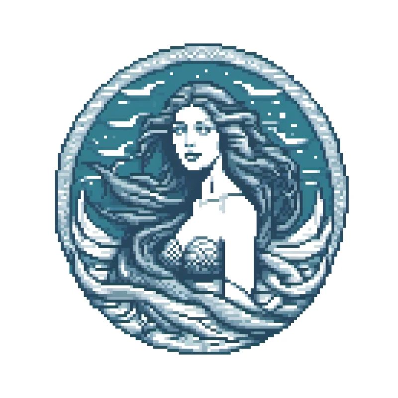 Ozeanische Sirene Pixel