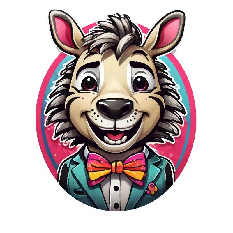 Lustiges Comic Zebra