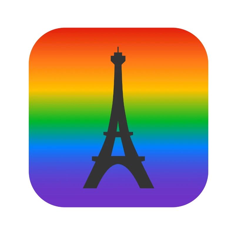 Pariser Regenbogen-Eiffelturm