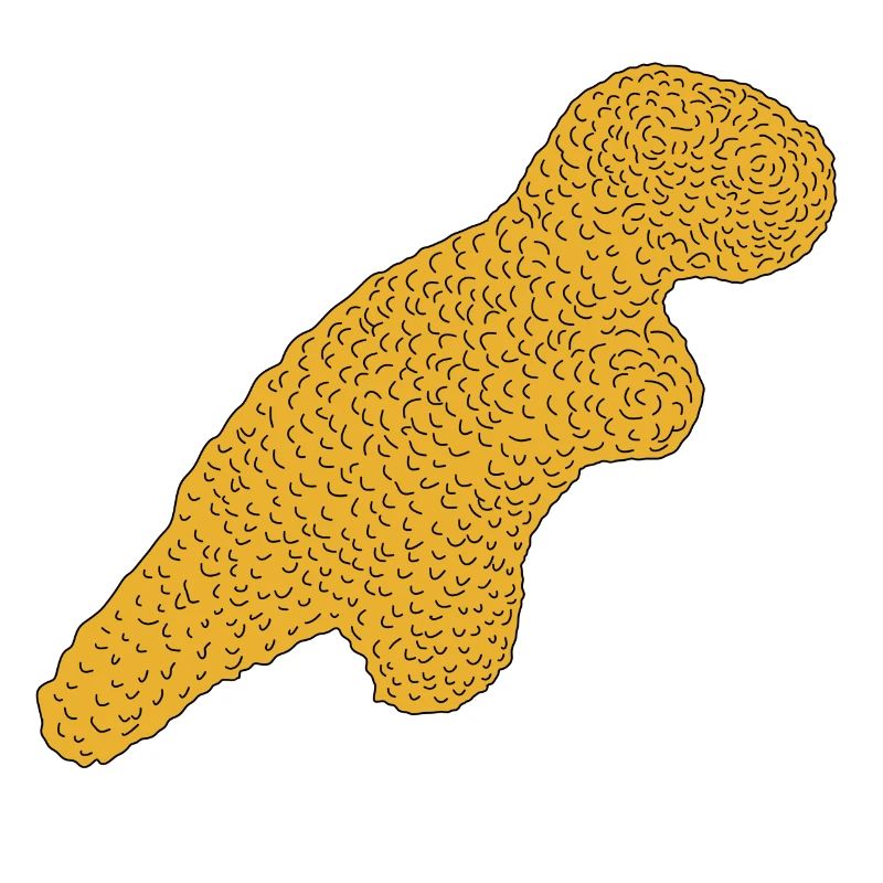 Dinosaurier Nugget