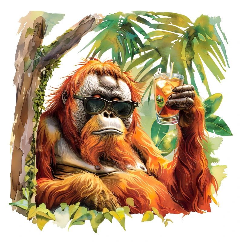 cooler Orang-Utan