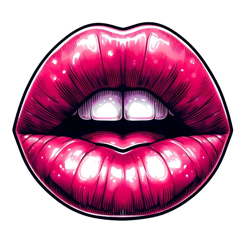 Sexy rosa Lippen