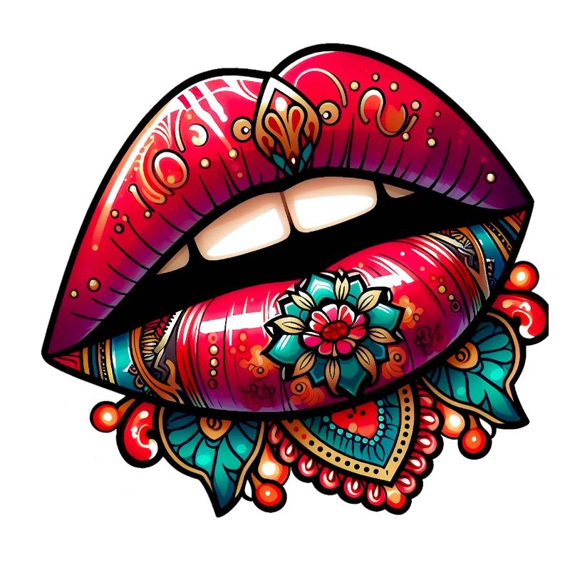 Lippen - Flower Art