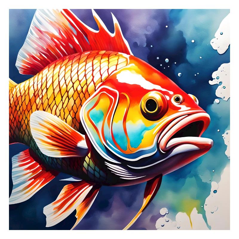 Fisch farbig