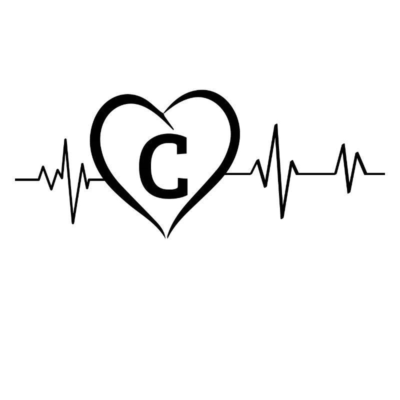 Heartbeat Buchstabe C