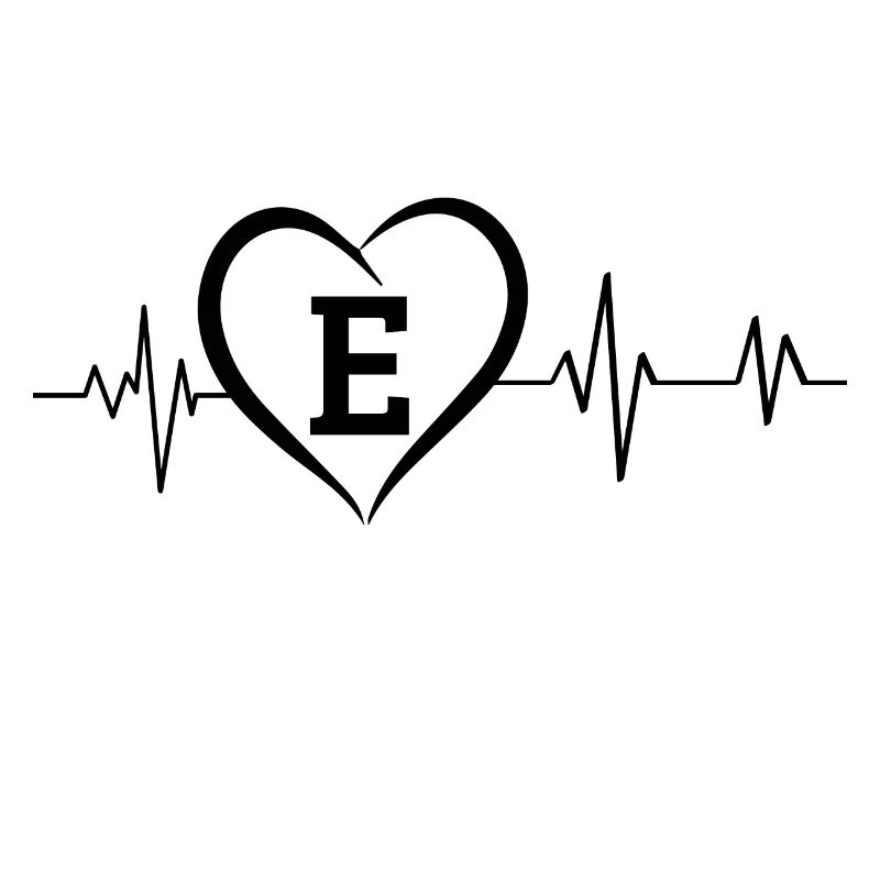 Heartbeat Buchstabe E