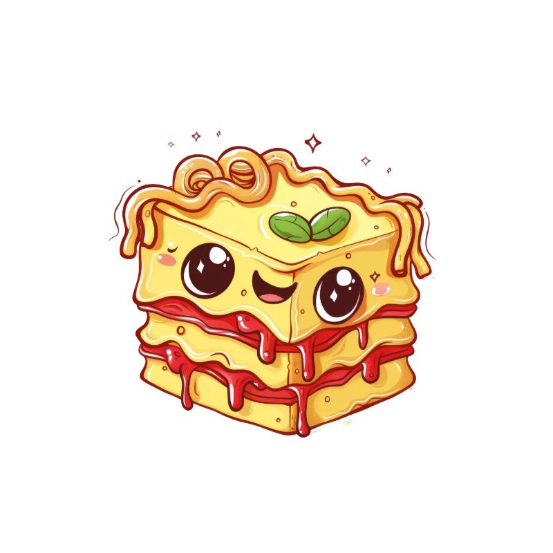 Lasagne mit Gesicht
