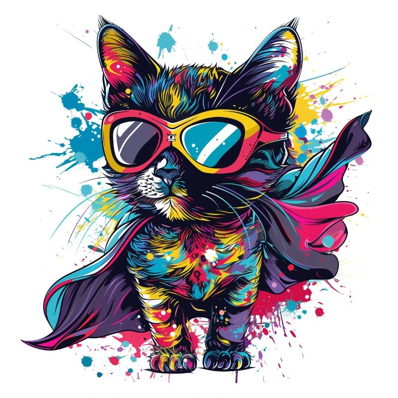 Superhelden Kätzchen