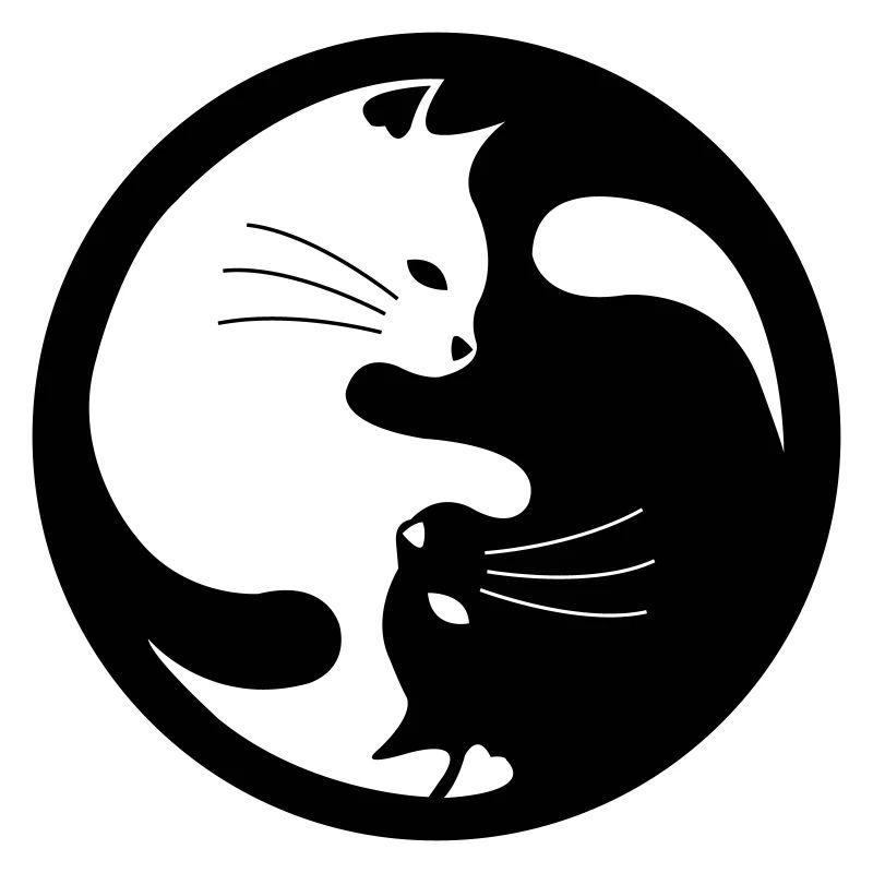 ying yang cats