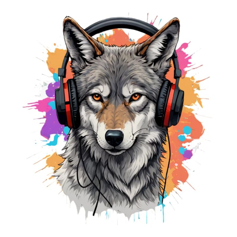 Stylischer Wolf