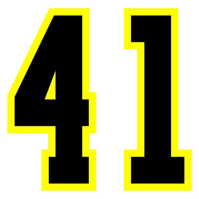 41 Zahl Trikot