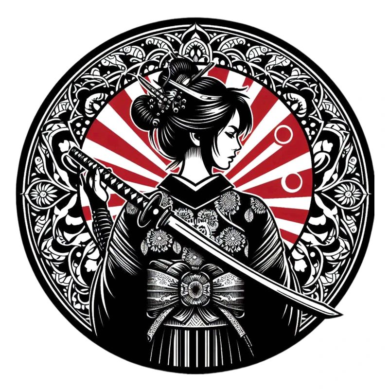 Japanisches Samurai-Mädchen