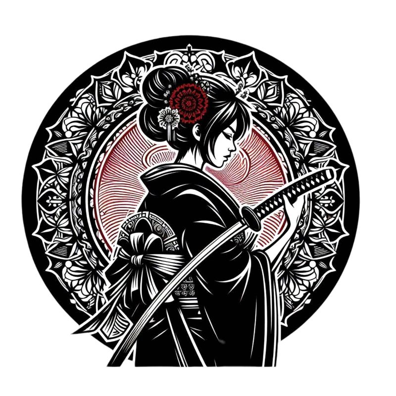 Japanische Samurai-Frau