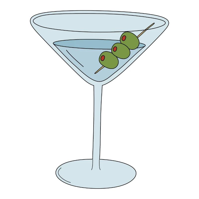 Martini mit Oliven