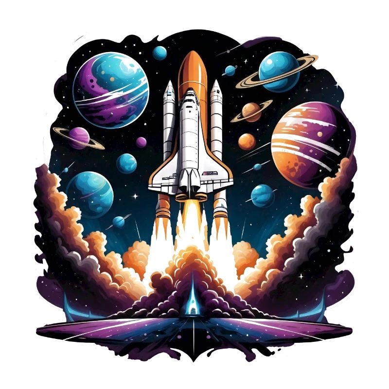 Rocket Astronaut Space Gift SpaceShuttle