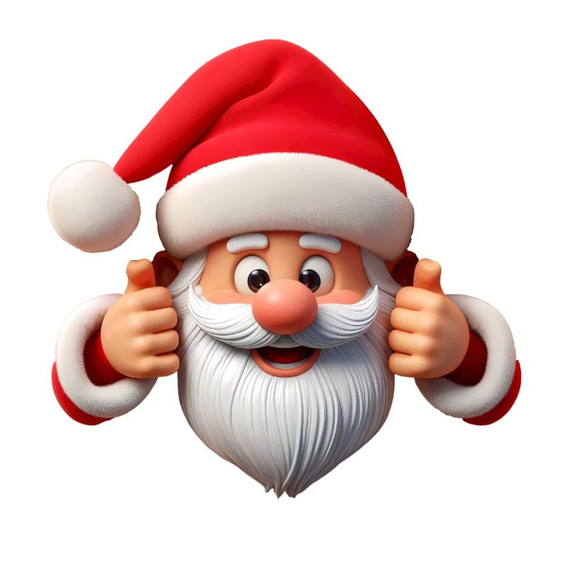 Weihnachtsmann Daumen hoch