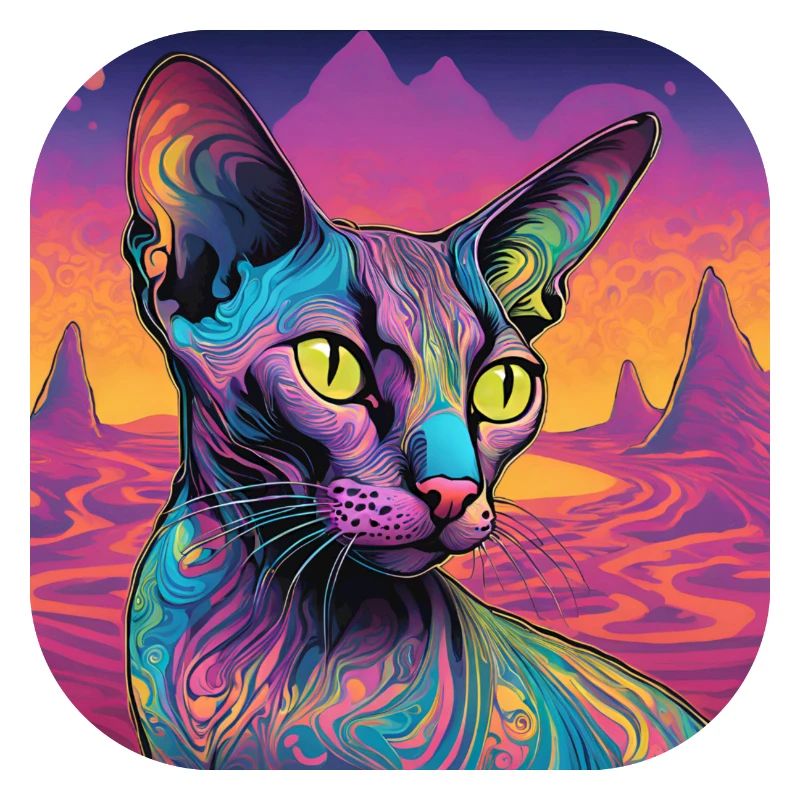 Psychedelische Katze