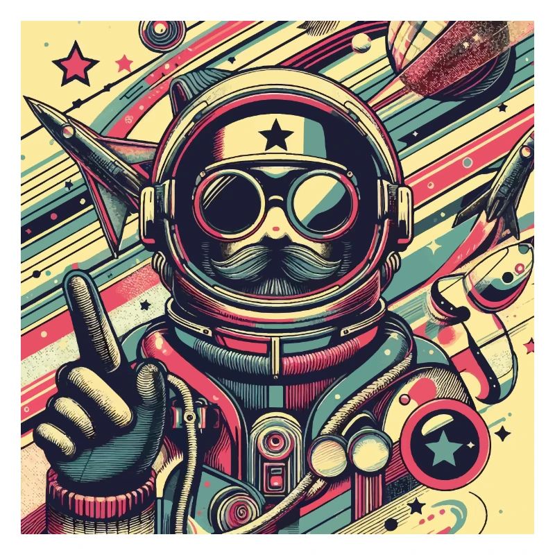 Retro-Weltraumreisender