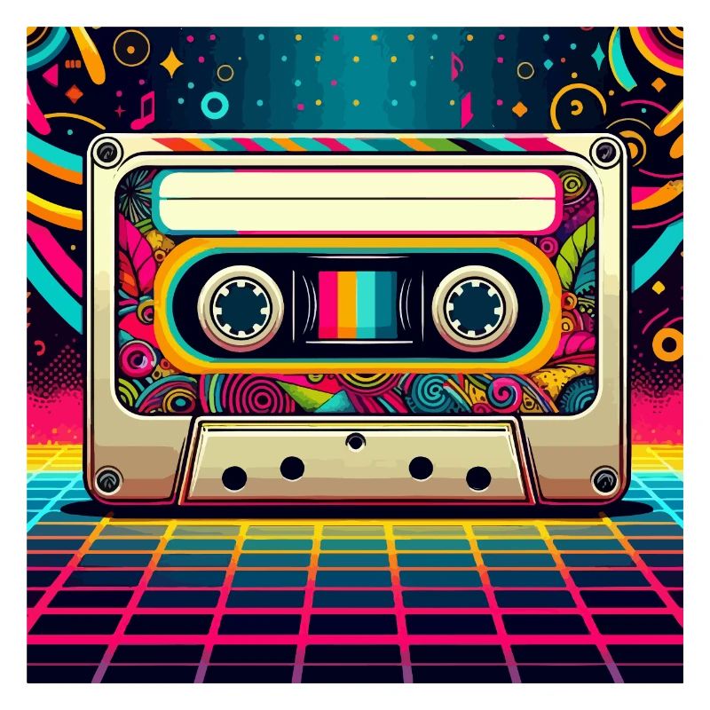 Retro-Kassetten-Vibes